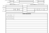027 Maintenance Work Order Template Excel New Job Card With Job Card Template Mechanic