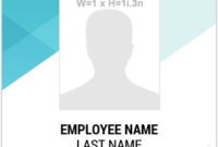 10 Amazing Employee Vertical Size Id Cards For Free With Portrait Id Card Template