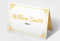 10+ Free Place Card Templates Microsoft Word (Doc Inside Free Ms Word Place Card Template
