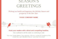 10 Holiday Email Templates For Small Businesses & Nonprofits Throughout Printable Holiday Card Email Template
