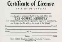 10+ License Certificate Templates | Free Printable Word For Certificate Of License Template
