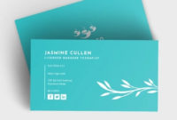 10+ Massage Business Card Templates In Word, Pages, Psd Throughout Professional Massage Therapy Business Card Templates