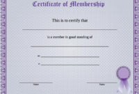 10+ Membership Certificate Templates | Free Printable Word Throughout Llc Membership Certificate Template Word