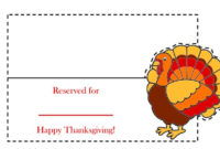 10 Sets Of Free, Printable Thanksgiving Place Cards With Regard To Printable Thanksgiving Place Card Templates