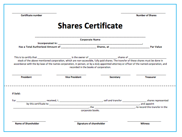 10+ Share Certificate Templates | Word, Excel &amp; Pdf With Regard To Share Certificate Template Pdf