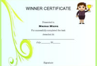 10+ Winner Certificate Templates | Free Printable Word & Pdf In Winner Certificate Template