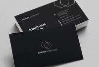 108+ Inspiring Minimalist Business Card Templates Ai, Ms Intended For Advertising Cards Templates