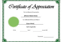 11 Free Appreciation Certificate Templates Word Templates Throughout Printable Certificates Of Appreciation Template
