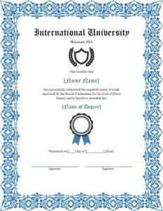 11 Free Printable Degree Certificates Templates | Hloom Throughout Quality Fake Diploma Certificate Template