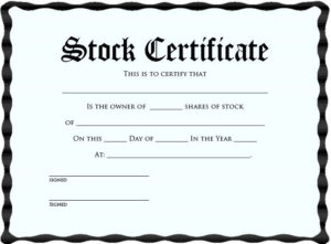 11+ Stock Certificate Templates | Free Printable Word & Pdf Inside Printable Blank Share Certificate Template Free