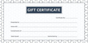 12+ Blank Gift Certificate Templates – Free Sample, Example Within Present Certificate Templates