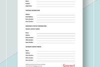 12+ Emergency Contact Forms Pdf, Doc | Free & Premium Inside Emergency Contact Card Template