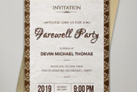 12+ Free Farewell Invitation Templates Word (Doc) | Psd With Regard To Quality Farewell Invitation Card Template