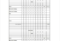 12+ Golf Scorecard Templates Pdf, Word, Excel | Free Intended For Free Golf Score Cards Template