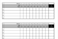 12+ Golf Scorecard Templates Pdf, Word, Excel | Free Throughout Free Golf Score Cards Template