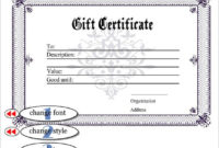 13+ Generic Certificate Templates | Free Printable Word Inside Best Generic Certificate Template