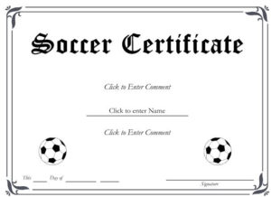 13+ Soccer Award Certificate Examples Pdf, Psd, Ai For Soccer Certificate Template Free