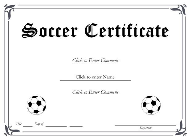 13+ Soccer Award Certificate Examples Pdf, Psd, Ai With Soccer Certificate Templates For Word