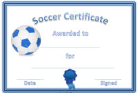 13+ Soccer Award Certificate Examples Pdf, Psd, Ai Within Best Soccer Certificate Template