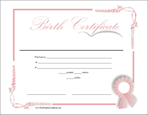 14 Free Birth Certificate Templates In Ms Word & Pdf For Quality Birth Certificate Template For Microsoft Word