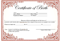 14 Free Birth Certificate Templates In Ms Word & Pdf In Quality Birth Certificate Template For Microsoft Word