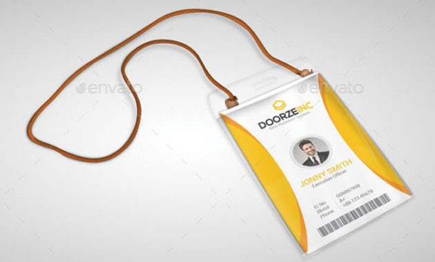 15 Best Id Card Template Design In Psd And Ai Designyep For Conference Id Card Template