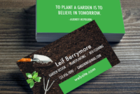 15+ Landscaping Business Card Templates Word, Psd | Free Throughout Gardening Business Cards Templates