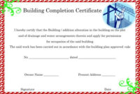16+ Construction Certificate Of Completion Templates Regarding Construction Certificate Of Completion Template