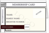 16 Customize Free Printable Membership Card Template Maker Pertaining To Template For Membership Cards