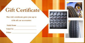 16 Personalized Auto Detailing Gift Certificate Templates For 11+ Automotive Gift Certificate Template