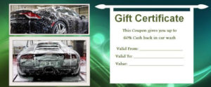 16 Personalized Auto Detailing Gift Certificate Templates With Regard To 11+ Automotive Gift Certificate Template