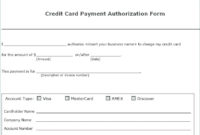 17+ Credit Card Authorization Form Template Download!! Inside Credit Card Authorization Form Template Word