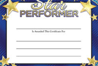 17+ Job Certificate Samples | Free Printable Word &amp; Pdf For Star Performer Certificate Templates