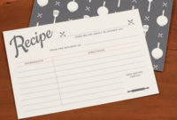 17+ Recipe Card Templates Free Psd, Word, Pdf, Eps Format Throughout Recipe Card Design Template