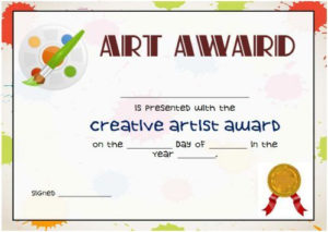 20 Art Certificate Templates (To Reward Immense Talent In In Art Certificate Template Free