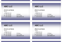 20 Create Business Card Templates Docx For Ms Word Intended For 11+ Ms Word Business Card Template