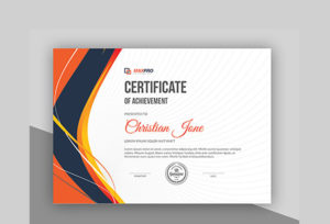 20 Most Creative Certificate Design Templates (Modern Styles With Regard To 11+ Landscape Certificate Templates