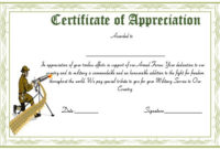20+ Professional Army Certificate Of Appreciation Templates Inside Professional Army Certificate Of Achievement Template