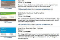 21 Online Business Card Template Open Office Photo For Inside Business Card Template Open Office