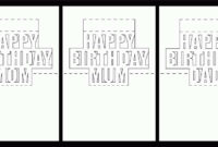 23 Blank Pop Up Card Templates Happy Birthday Formating For For Happy Birthday Pop Up Card Free Template
