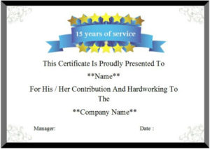 Quality Certificate Of Service Template Free – Snowmanadventure