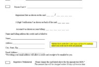 27+ Credit Card Authorization Form Template Download (Pdf Intended For Order Form With Credit Card Template