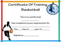 27 Professional Basketball Certificate Templates Free With Best Player Of The Day Certificate Template
