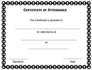 28+ Attendance Certificate Templates Docs, Pdf, Psd | Free Inside Printable Attendance Certificate Template Word