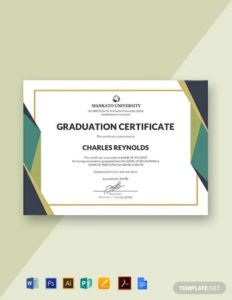 293+ Free Certificate Templates Word (Doc) | Psd Within 11+ Graduation Certificate Template Word
