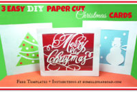 3 Easy Diy Paper Cut Christmas Cards | Home Life Abroad Throughout 11+ Diy Christmas Card Templates