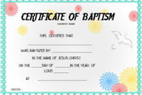 30+ Baptism Certificate Templates Free Samples (Word Pertaining To Free Baptism Certificate Template Word