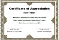 30 Free Certificate Of Appreciation Templates Free Pertaining To Professional Gratitude Certificate Template