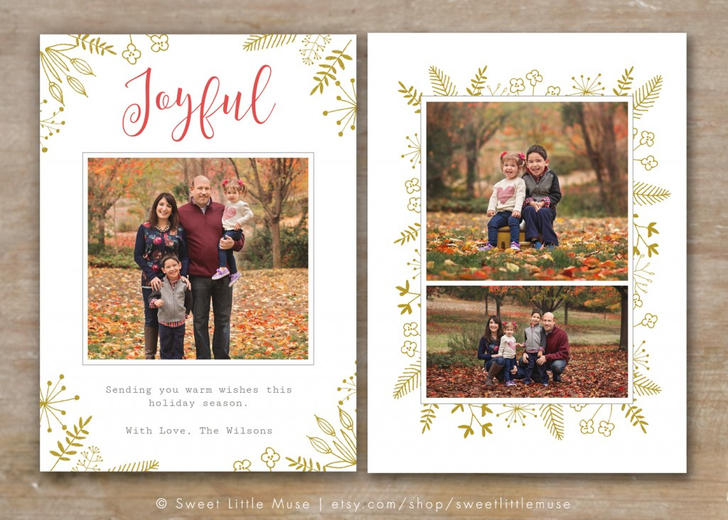 30 Holiday Card Templates For Photographers To Use This Year Within Professional Free Christmas Card Templates For Photographers