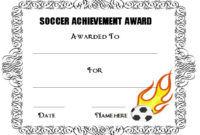 30 Soccer Award Certificate Templates Free To Download Within Soccer Certificate Template Free